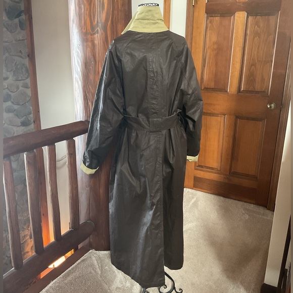 ZARA REVERSIBLE TRENCH COAT ZW COLLECTION BROWN ECRU NEW - Picture 9 of 11